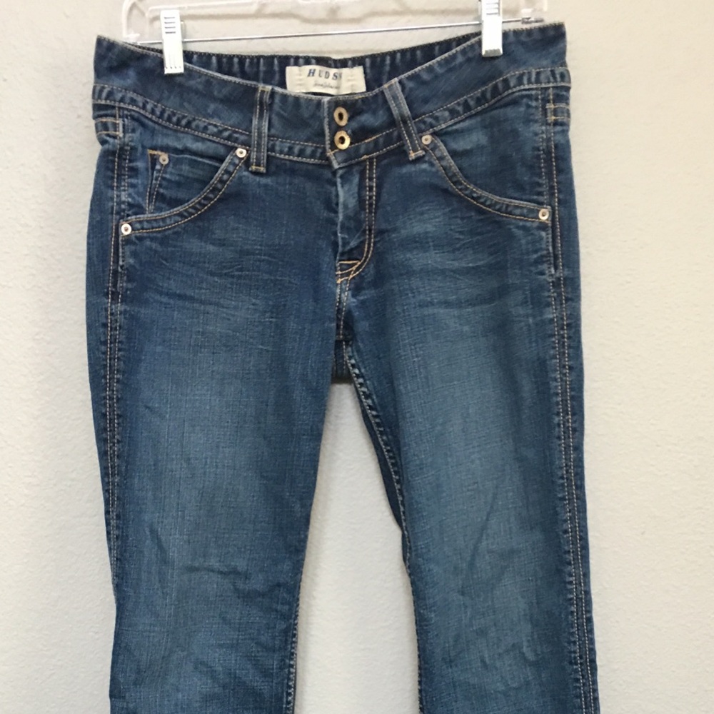 Hudson medium wash boot cut jeans